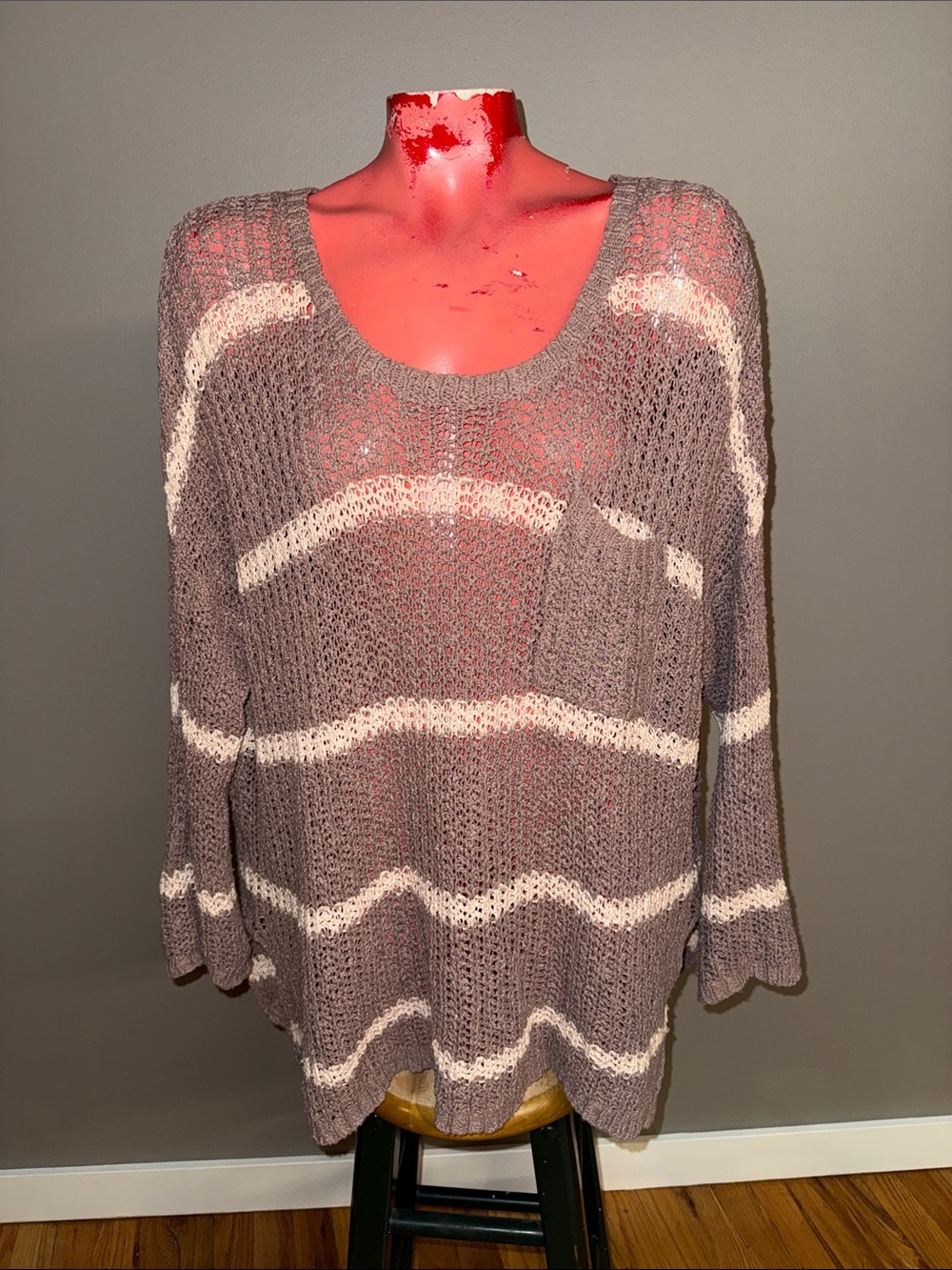 Free People pocket knit sweater pullover